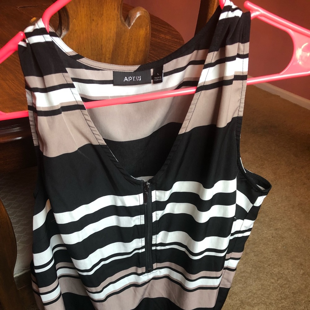Apt 9 Striped Work Blouse